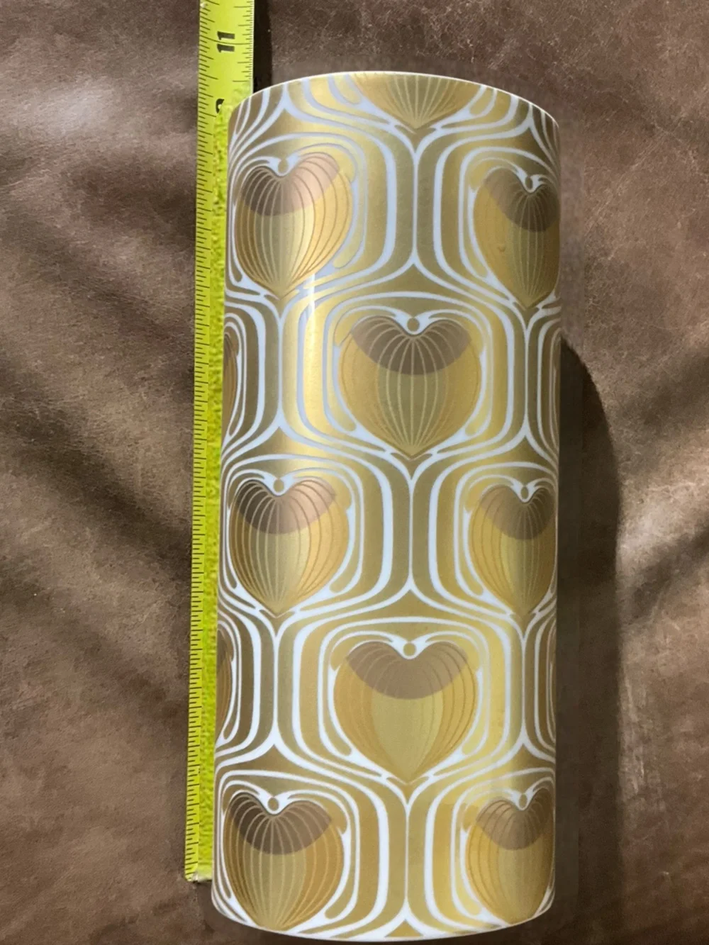 Vintage Rosenthal Studio Linie Bjorn Wiinblad Lotus Gold Porcelain Vase